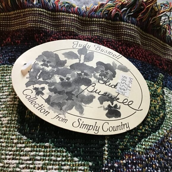 Judy Buswell Multicolor Apples Design Decorative Throw Blanket - Cotton - Picture 6 of 8